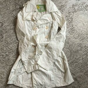 Free People White Trench Coat